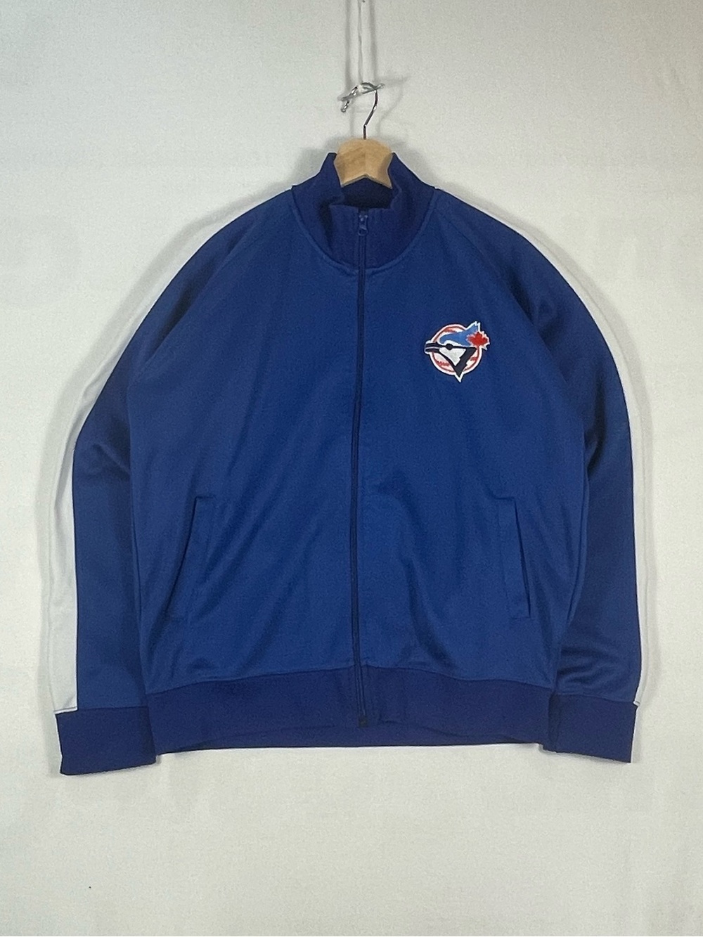 Vintage Toronto Blue Jays MLB Baseball Track Warm Up Light Jacket Sz M